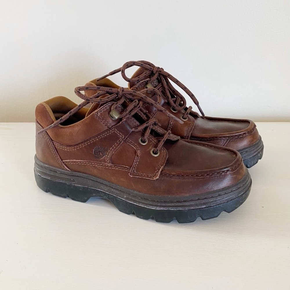 Timberland Brown Leather Lace Up Chukka Boots Shoes Men's 6